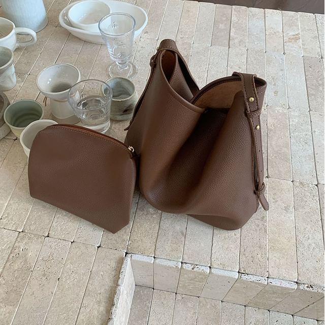 Leather Crossbody Pouch Bag Faux With