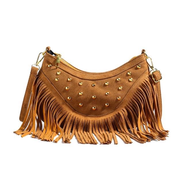 Crossbody Bag Studded Tassel