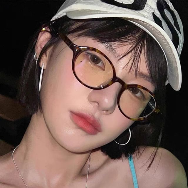 Round Eyeglasses Plain