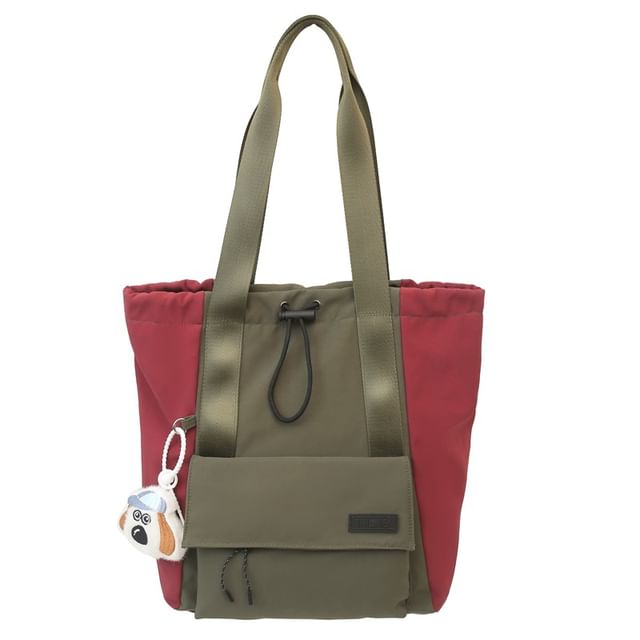 / Drawstring Set Charm Backpack Bag Nylon