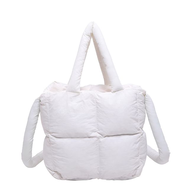 Plain Crossbody Puffer Bag