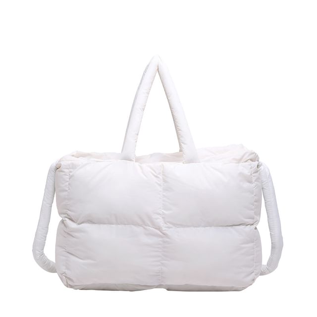 Bag Puffer Tote Plain Crossbody