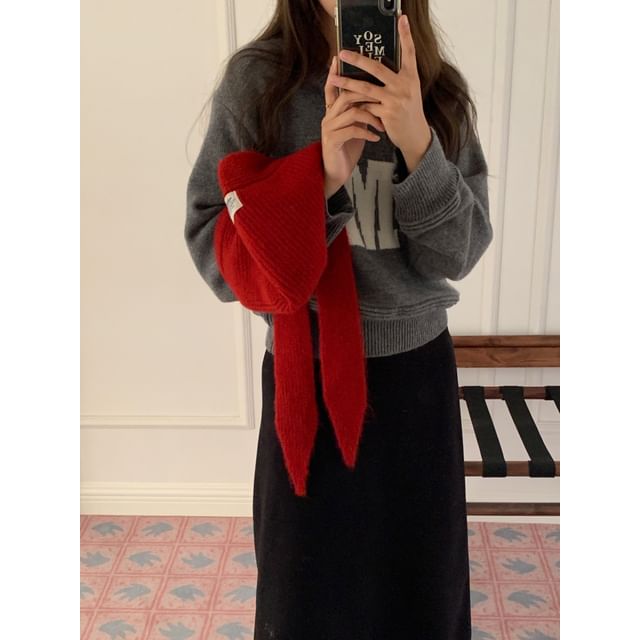 Applique Wool Balaclava