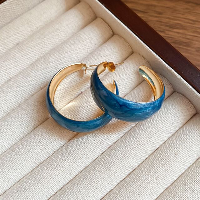 Glitter Hoop Earring