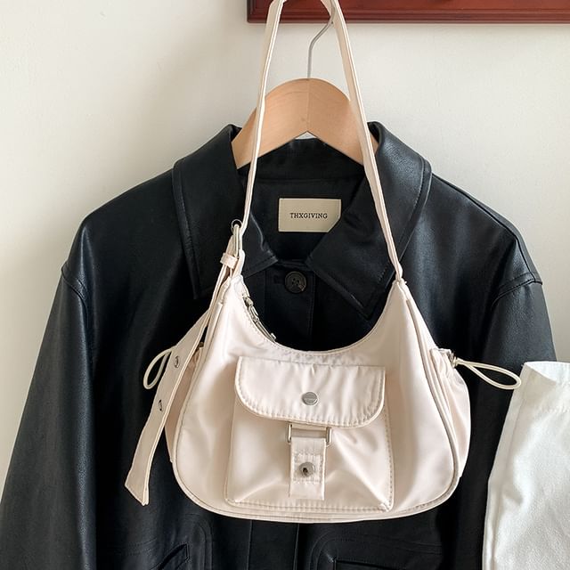 Drawstring Multi-Pocket Bag Shoulder