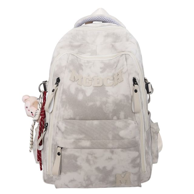 Laptop Applique Set Nylon Lettering Charm Backpack Tie Bag / Dye