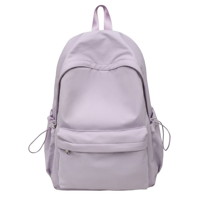 Plain Nylon Laptop Backpack