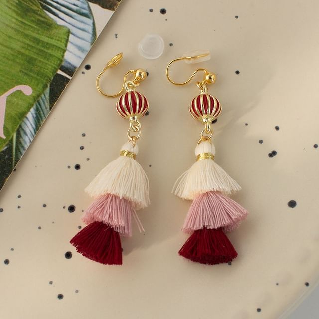 Drop / Clip-On Earring Tassel