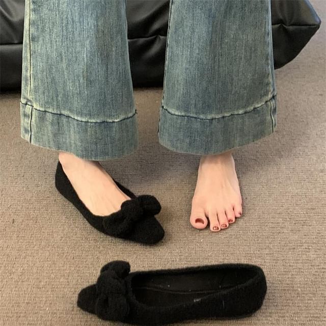 Flats Bow Toe Square