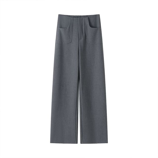High (Various Loose Suit Designs) Plain Rise Pants Fit