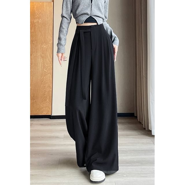 Rise Wide Plain Asymmetrical Designs) (Various Leg High Pants