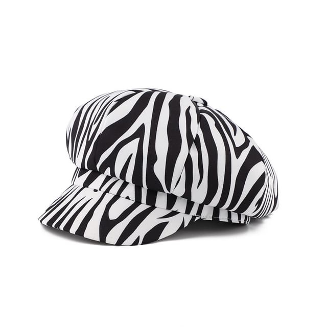 Print Animal Newsboy Cap