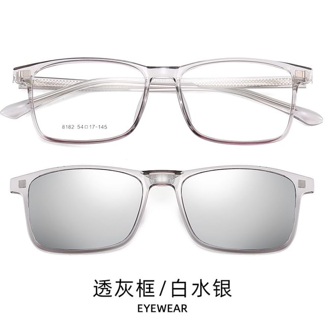 with Sunglasses Glasses Clip On Square