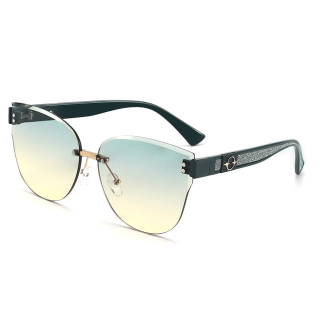 Oval Sunglasses Rimless