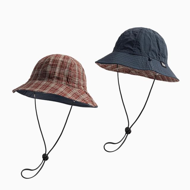 Applique Plaid Hat Boonie