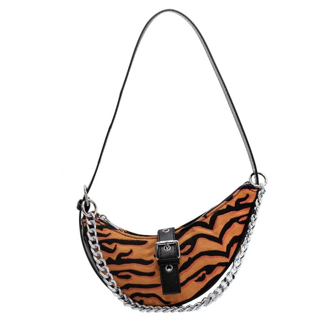 Animal Hobo Bag Print Buckled