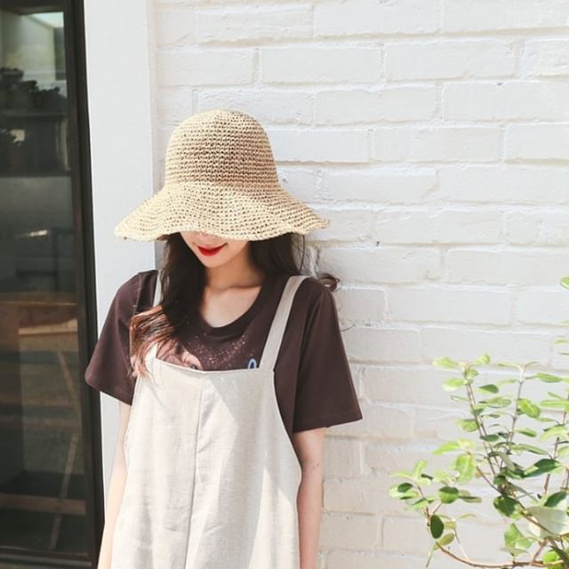 Straw Hat Plain Sun