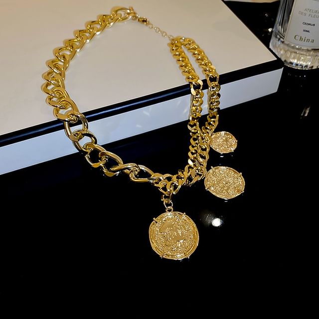 Necklace Bracelet Coin Pendant Alloy / Layered