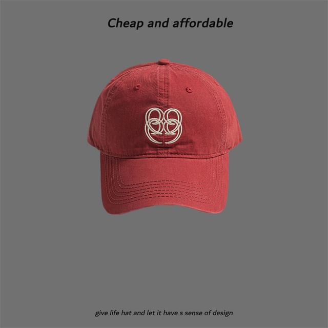 Letter Embroidered Cap