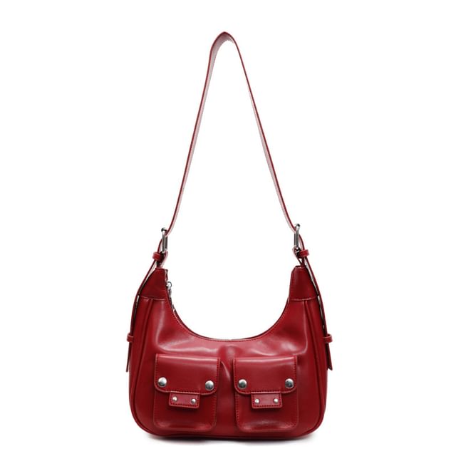 Bag Faux Shoulder Multi-Pocket Leather