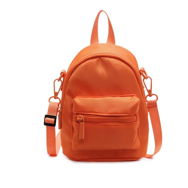 Multi-Pocket Plain Backpack
