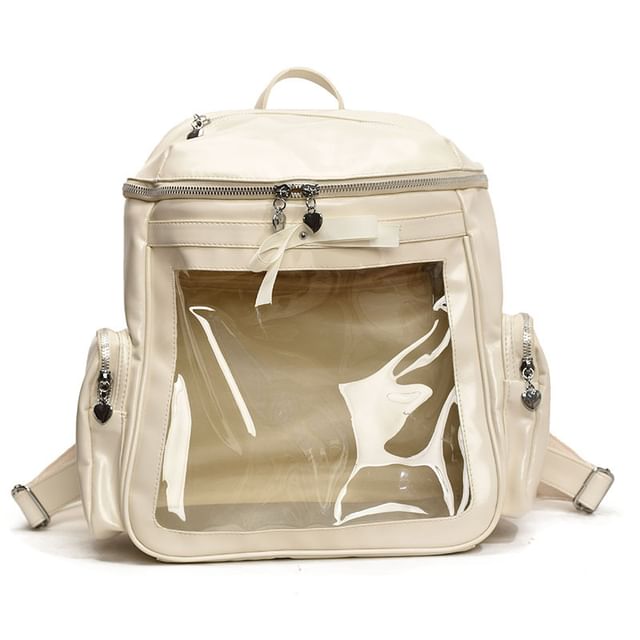 Multi-Pocket PVC Backpack Panel