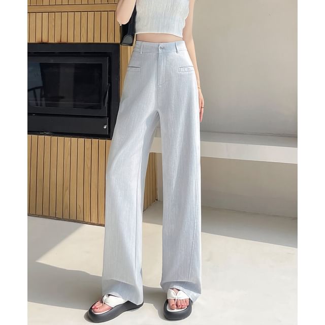 Waist (Various Wide Leg High Jeans Washed Designs)