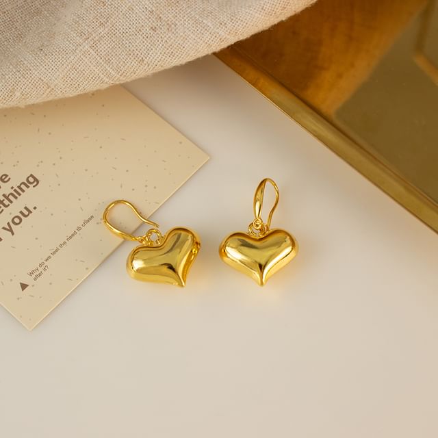 Heart Earring / Drop Clip-On
