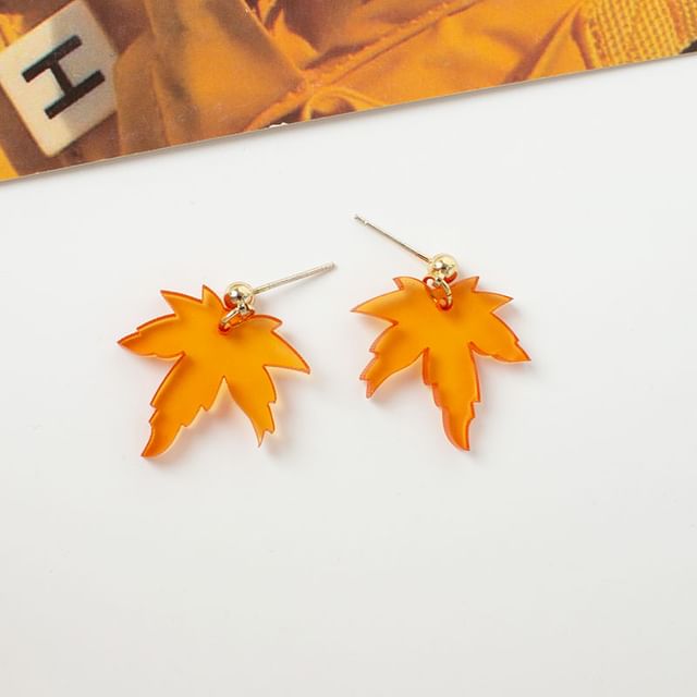 Ear Designs) / Drop Alloy Earring (Various Leaf Cuff