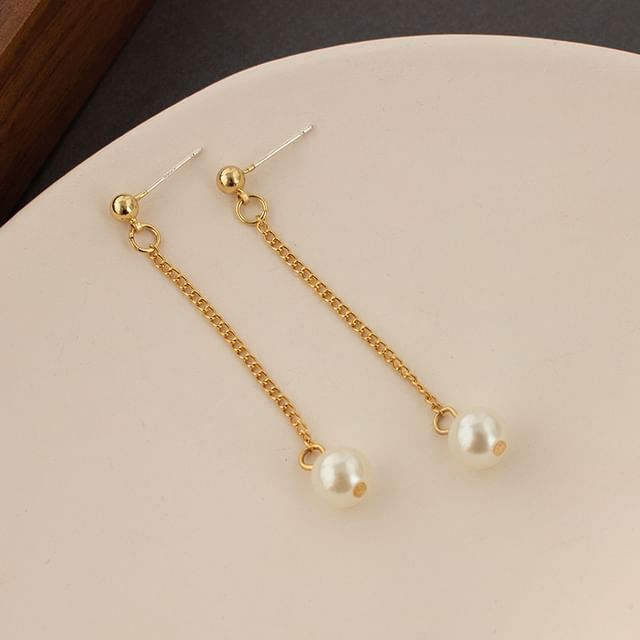 (Various Designs) Earring Ear Dangle Pearl Faux Cuff /