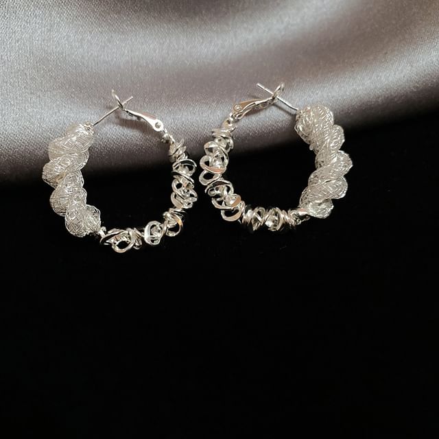 Alloy (Various Hoop Earring Designs) Twisted