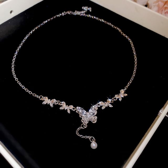 Faux Pearl Alloy Choker (Various Designs) Pendant