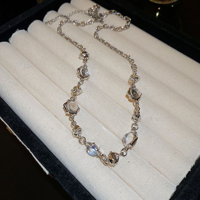 Bracelet / Alloy Choker Glass Bead Station