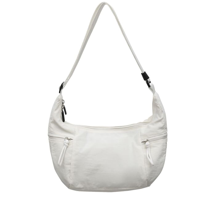 Nylon Plain Crossbody Bag