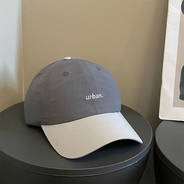 Cap Lettering Embroidered Two-Tone Baseball