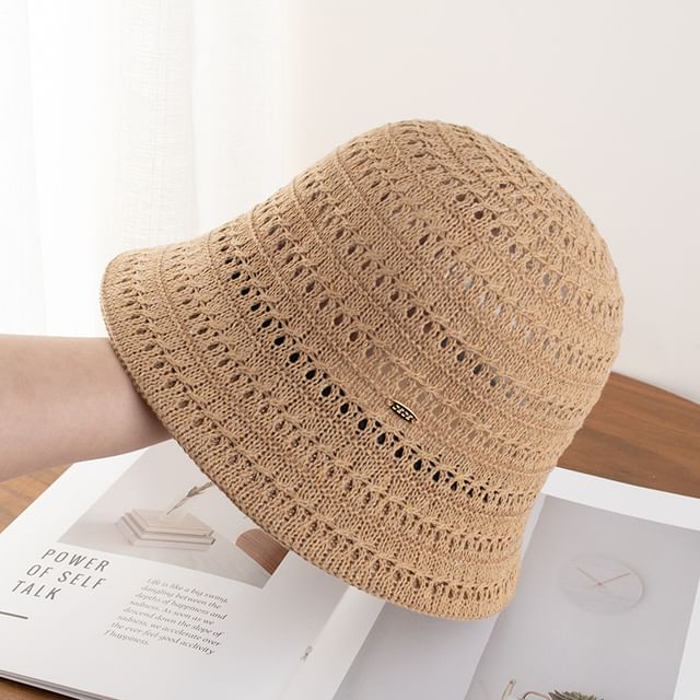 Textured Plain Hat Cloche