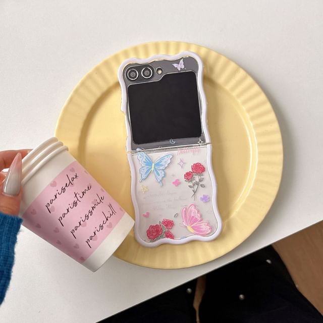 / Strap Rose Phone Case Butterfly Set