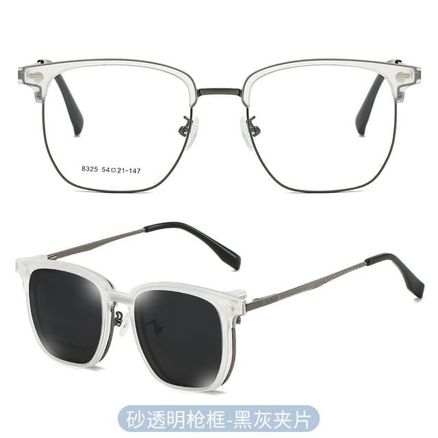 On Eyeglasses Sunglasses Clip Half Designs) Frame (Various with Polarized