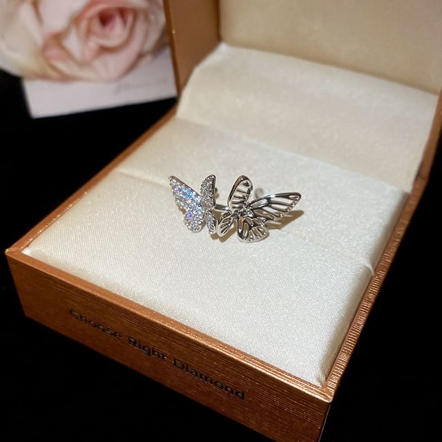 Butterfly Rhinestone Cuff Ear