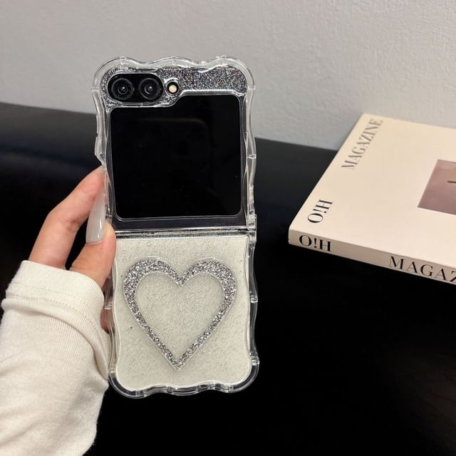 Heart Glitter Phone Case / Strap / Set