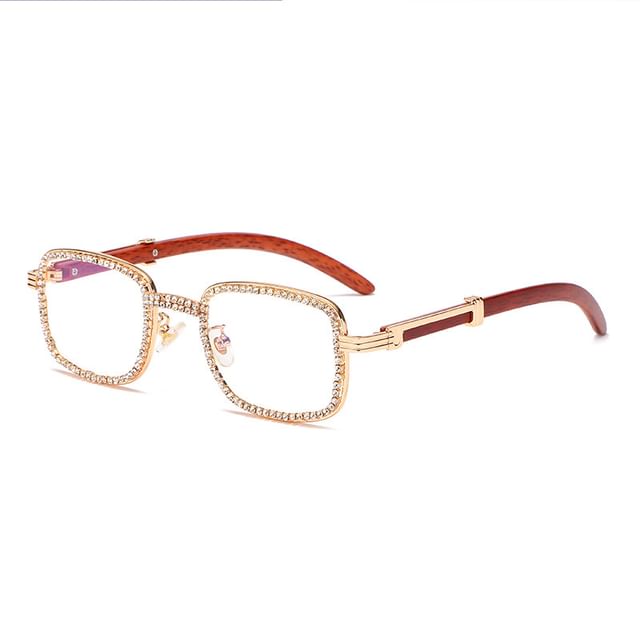 Sunglasses Square Frame Rhinestone