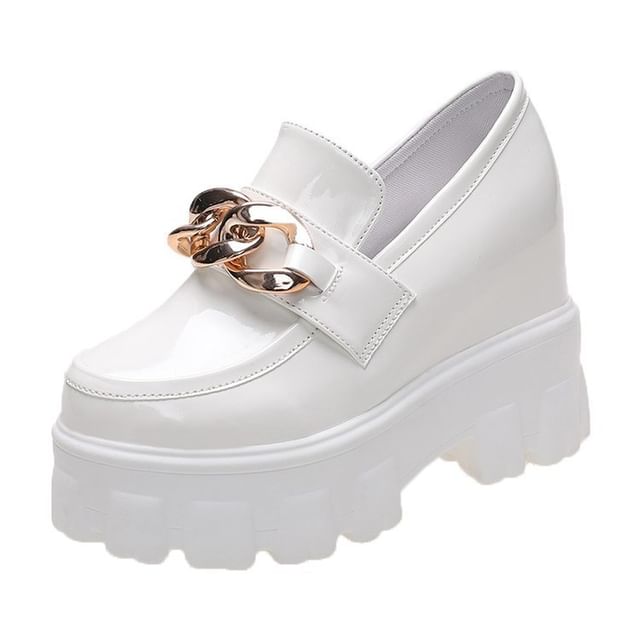 Wedge Loafers Platform Hidden