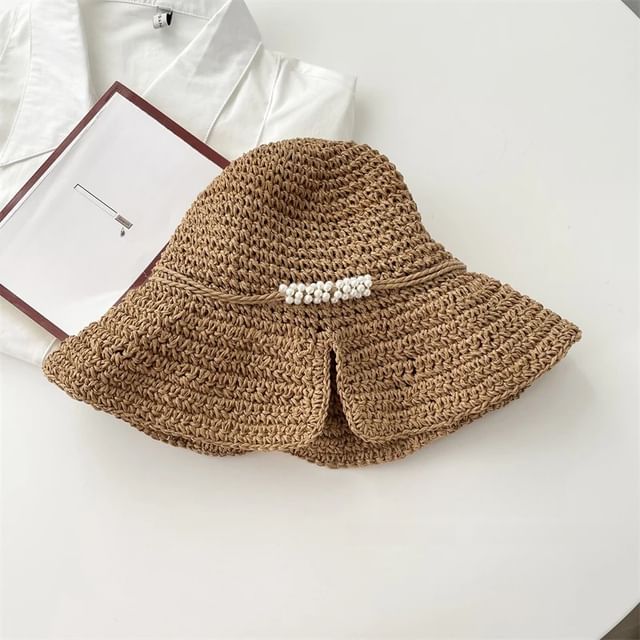 Straw Cloche Hat