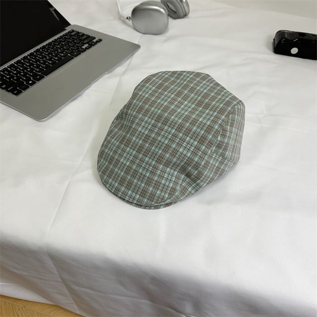 Plaid Cap Flat