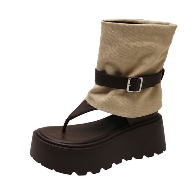 Boots Short Platform Thong