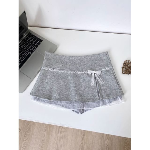 Skirt Overlay Low Mini Rise
