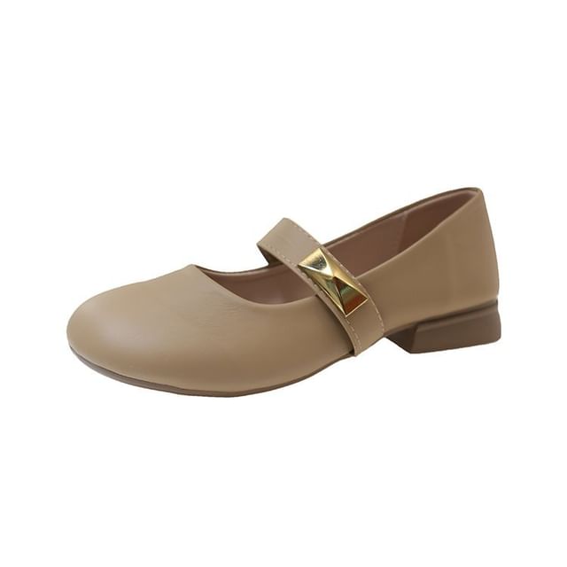 Mary Leather Jane Shoes Faux