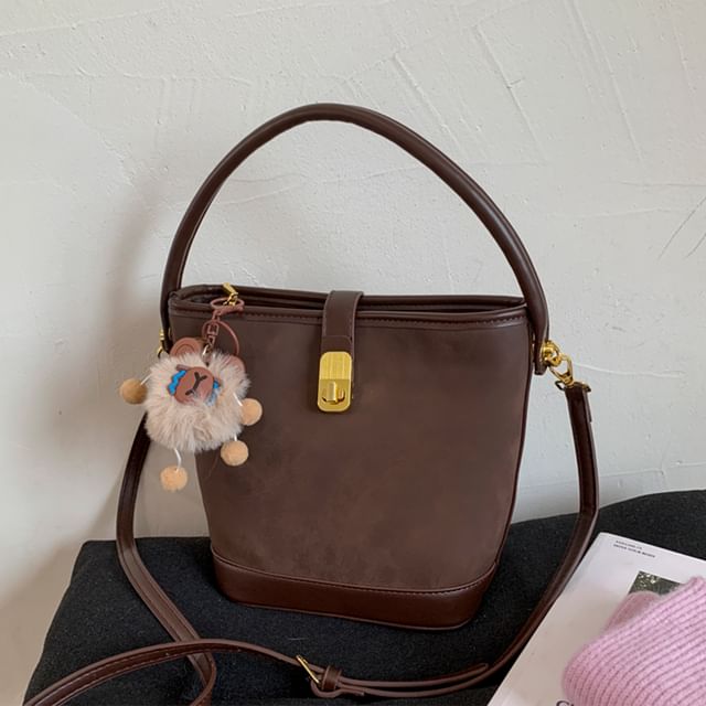 Bag Crossbody Piped Leather Faux