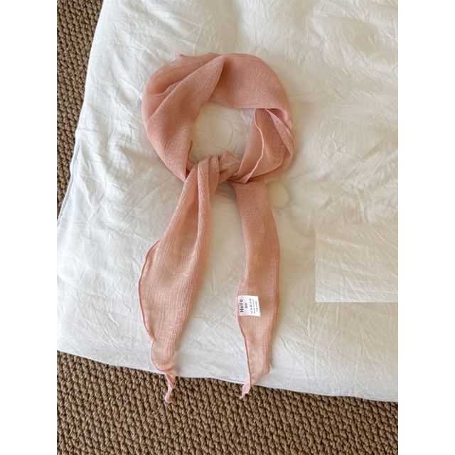 Sheer Floral Scarf Jacquard