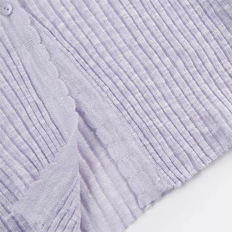 Süßes Cardigan-Unterkleid-Set mit Blumendruck